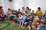 воспитанники воскресной школы храма святого Иоанна Воина в гостях у детского дома 