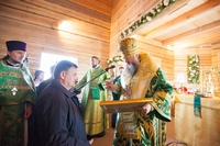 Освящение храма Сергия Радонежского
