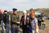 Открытие и освящение памятного закладного камня воинам-десантникам в Матвеево-Курганском районе