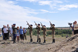 Открытие и освящение памятного закладного камня воинам-десантникам в Матвеево-Курганском районе