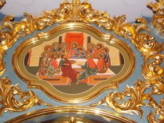 Иконостас в домовой церкви в честь иконы Божией Матери «Знамение» Архиерейского подворья г. Ростова-на-Дону