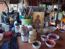 В иконописной мастерской ведется обучение иконописи!