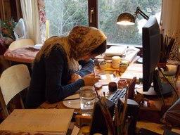 В иконописной мастерской ведется обучение иконописи!