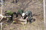 Субботник по расчистке родника на территории прихода