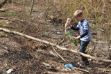 Субботник по расчистке родника на территории прихода