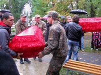 Перезахоронение в селе Ряженом Ростовской области