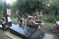 Могила воинов казаков-кавалеристов батареи Дмитрия Пескова