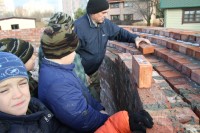 Закладка именных кирпичей