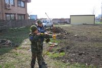 Занятие по начальной военной подготовке к службе в Российской армии