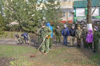 Занятие по начальной военной подготовке к службе в Российской армии