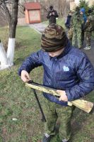 Занятие по начальной военной подготовке к службе в Российской армии