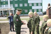 Открытие военного городка и аллеи воинской славы