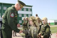 Открытие военного городка и аллеи воинской славы