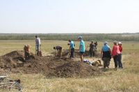 Поисковая вахта памяти у поселка Самбек