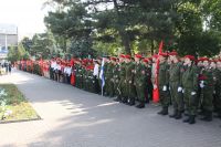 Принятие присяги Ростовскими юнармейцами