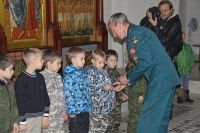 Принятие юнармейской присяги и освящение знамени