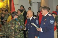 Принятие юнармейской присяги и освящение знамени