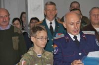 Принятие юнармейской присяги и освящение знамени