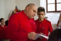 Принятие юнармейской присяги и освящение знамени