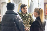 Принятие юнармейской присяги и освящение знамени