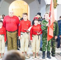 Принятие юнармейской присяги и освящение знамени
