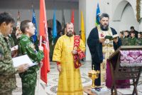 Принятие юнармейской присяги и освящение знамени