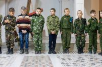 Принятие юнармейской присяги и освящение знамени