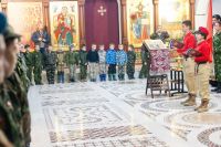 Принятие юнармейской присяги и освящение знамени