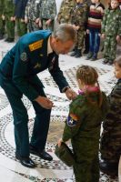 Принятие юнармейской присяги и освящение знамени