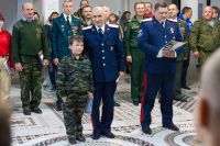 Принятие юнармейской присяги и освящение знамени