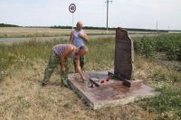 Поездка для проведения работ по уходу за памятниками