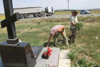 Поездка для проведения работ по уходу за памятниками