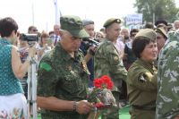 Перезахоронение погибших защитников Родины