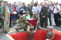 Перезахоронение погибших защитников Родины