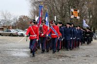 Передача штандарта Лейб-гвардии казачьего Его Императорского Величества полка
