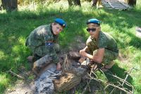 Военно-полевой выход на берег реки Лагутник