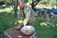 Военно-полевой выход на берег реки Лагутник