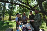 Военно-полевой выход на берег реки Лагутник