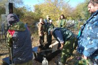 Уборка воинских захоронений