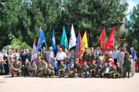 Торжественное построение казачьей-юнармейской разведгруппы «Георгиевцы»