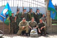 Торжественное построение казачьей-юнармейской разведгруппы «Георгиевцы»