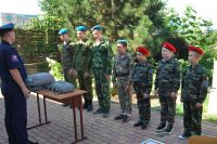 Торжественное построение казачьей-юнармейской разведгруппы «Георгиевцы»