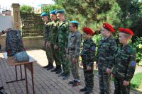 Торжественное построение казачьей-юнармейской разведгруппы «Георгиевцы»