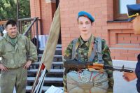 Торжественное построение казачьей-юнармейской разведгруппы «Георгиевцы»