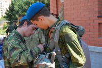 Торжественное построение казачьей-юнармейской разведгруппы «Георгиевцы»