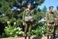 Торжественное построение казачьей-юнармейской разведгруппы «Георгиевцы»