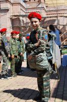 Торжественное построение казачьей-юнармейской разведгруппы «Георгиевцы»