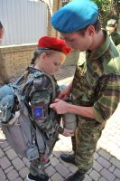 Торжественное построение казачьей-юнармейской разведгруппы «Георгиевцы»