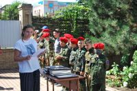 Торжественное построение казачьей-юнармейской разведгруппы «Георгиевцы»