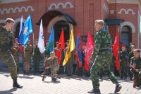 Торжественное построение казачьей-юнармейской разведгруппы «Георгиевцы»